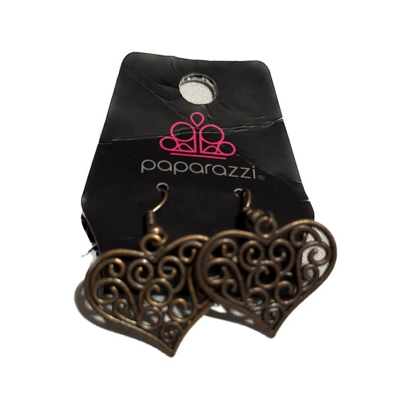 Heart ear rings - Picture 2 of 2